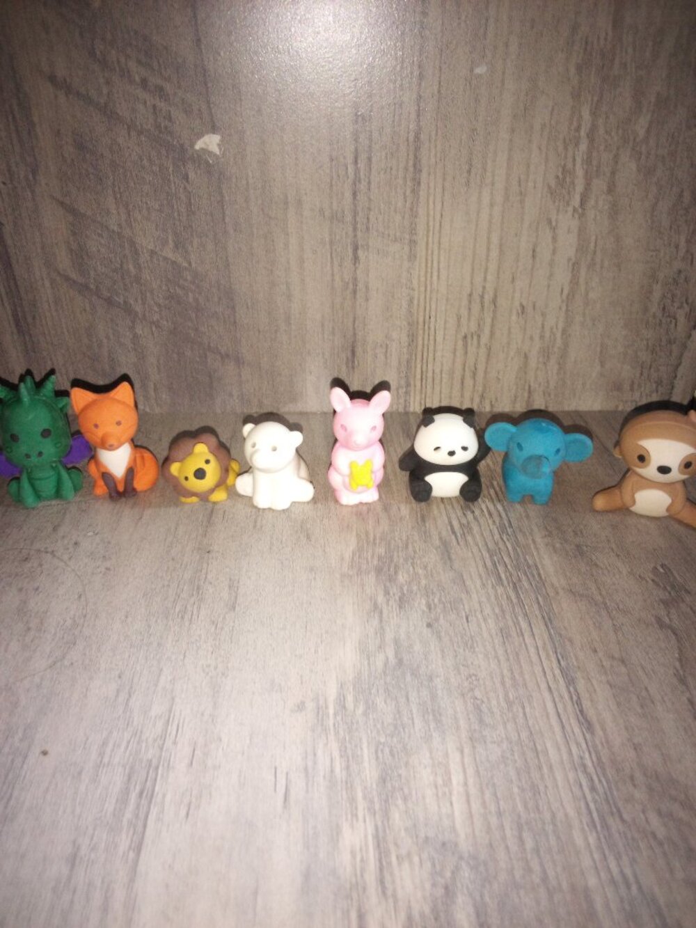 Cute animal erasers